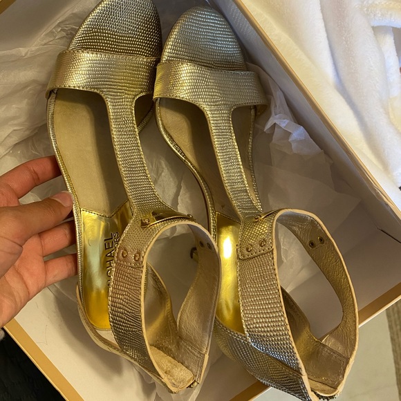 Michael Kors Shoes - Gold Michael Kors heels